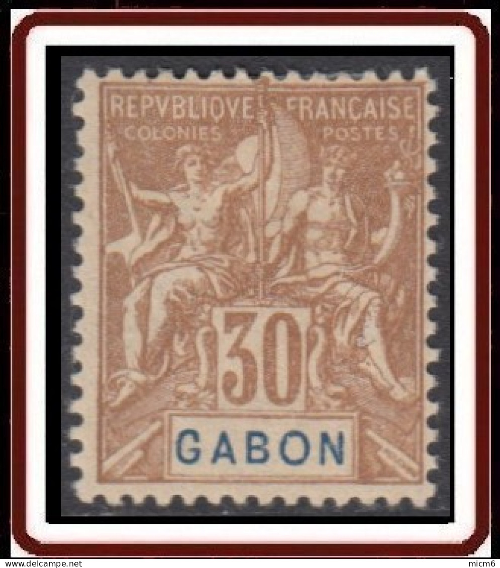 Gabon 1886-1907 - N° 24 (YT) N° 24 (AM) Neuf *. - Neufs