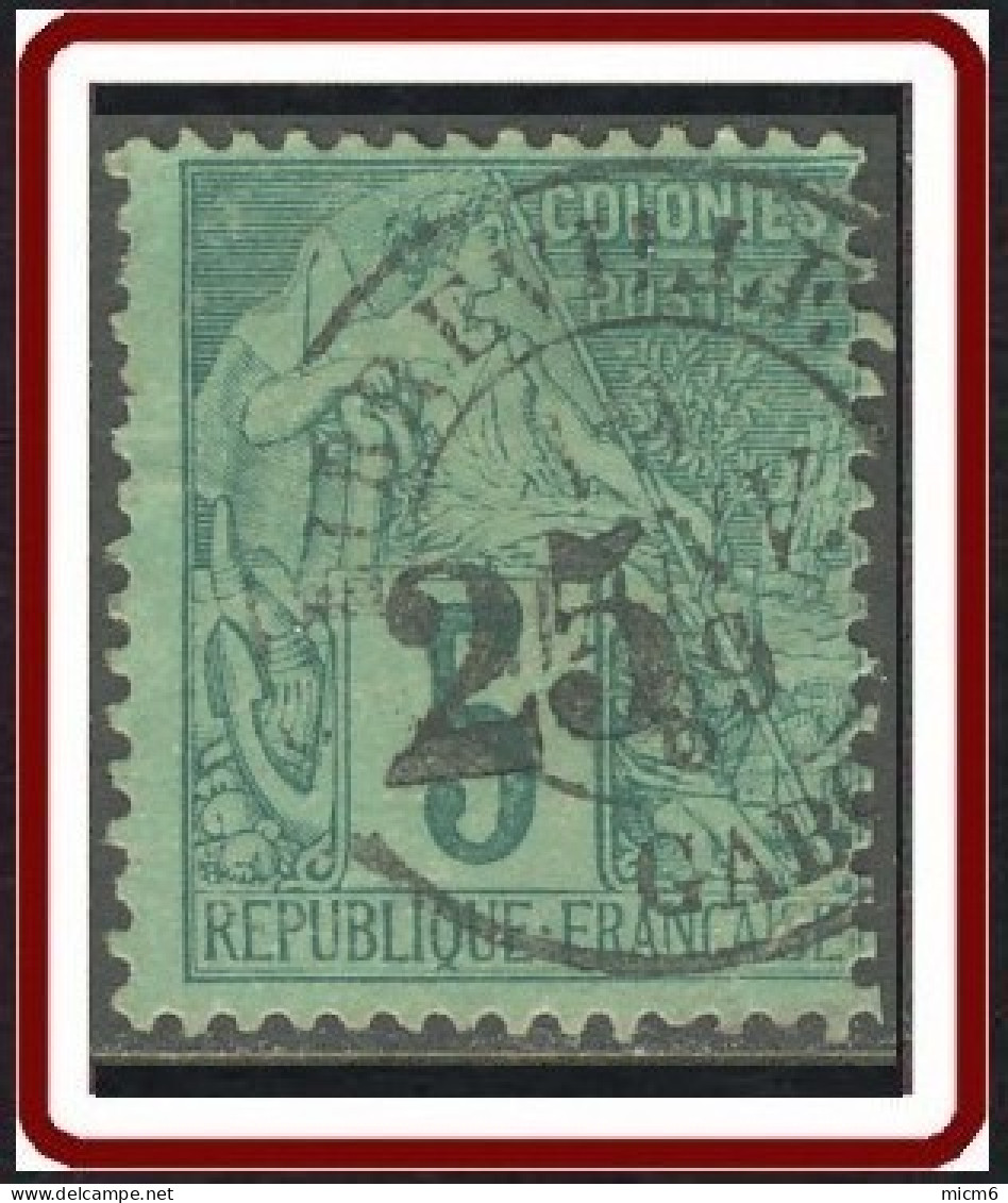 Gabon 1886-1907 - N° 08 (YT) N° 6 (AM) Oblitéré. - Usati