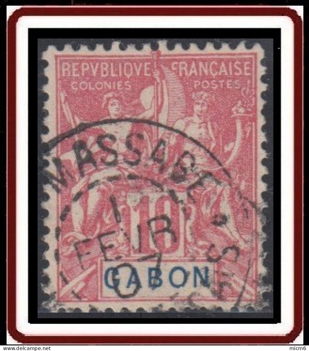 Gabon 1886-1907 - Massabe Sur N° 20 (YT) N° 20 (AM). Oblitération De 1907. - Gebraucht