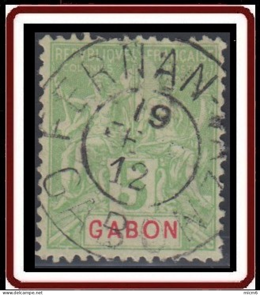 Gabon 1886-1907 - Fernan-Vaz Sur N° 19 (YT) N° 19 (AM). Oblitération De 1912. - Gebruikt