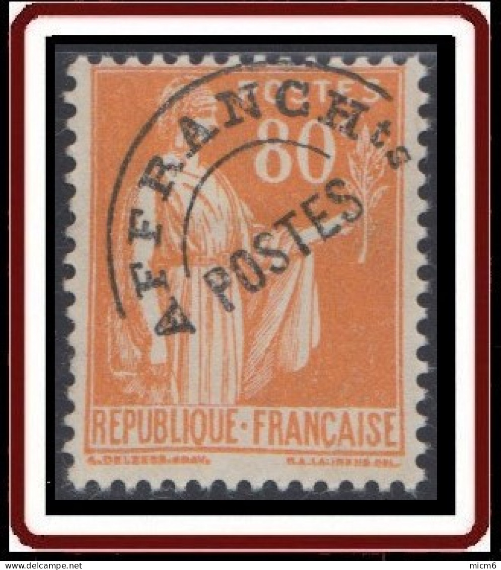 France - Préoblitéré N° 75 (YT) N° 76 (SM) Utilisé. - 1893-1947