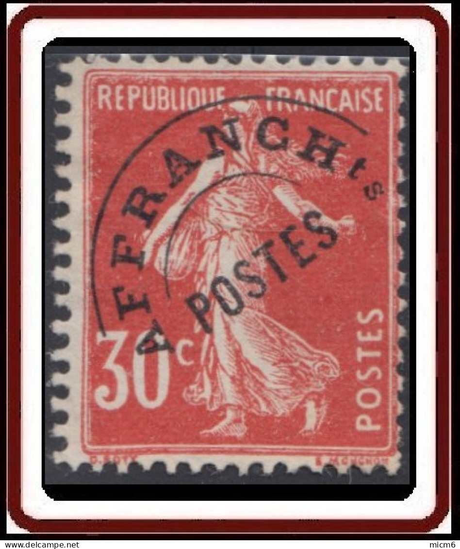 France - Préoblitéré N° 58 (YT) Utilisé. - 1893-1947