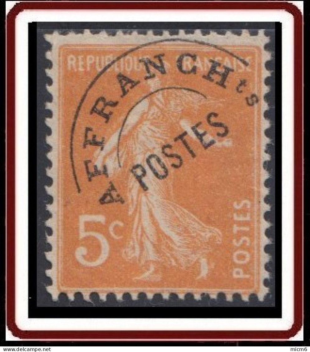 France - Préoblitéré N° 50 (YT) N° 40 (SM) Neuf *. - 1893-1947