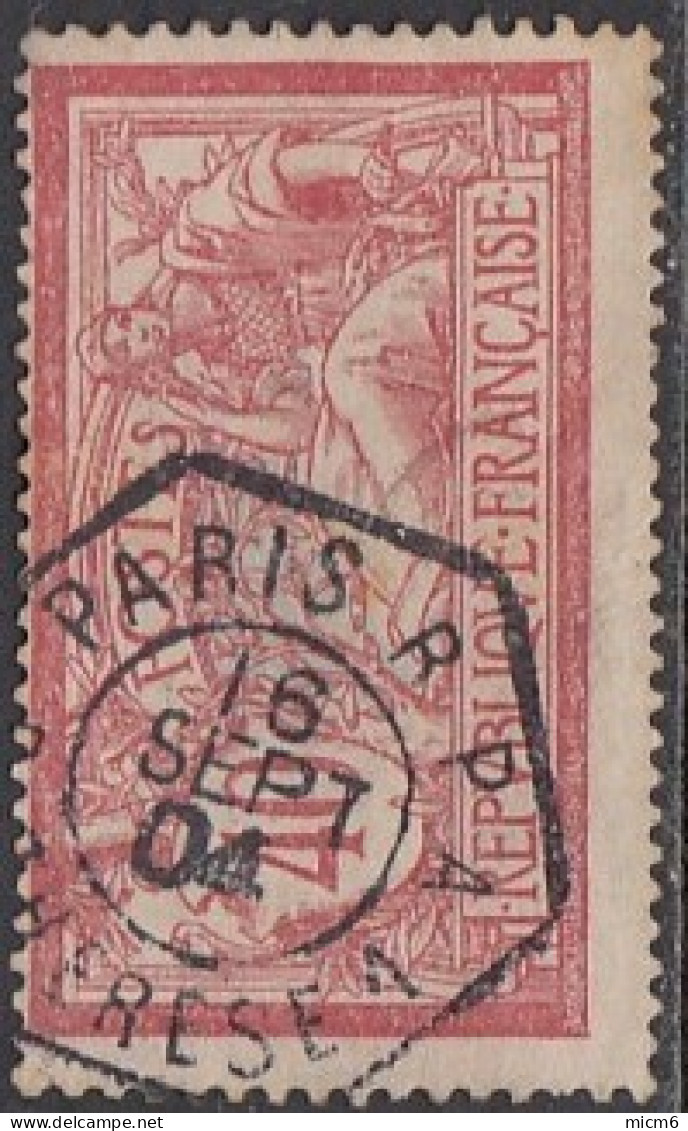 France - Paris RP A - Rue Therese Sur N° 121 (YT). Oblitération De 1904. - Used Stamps
