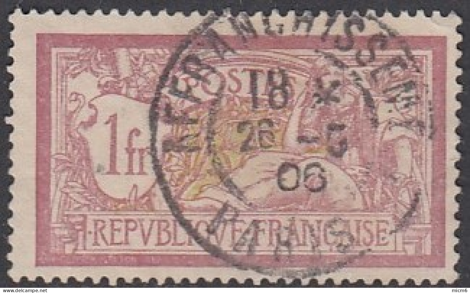 France - Paris Affranchissement Sur N° 121 (YT). Oblitération De 1906. - Used Stamps