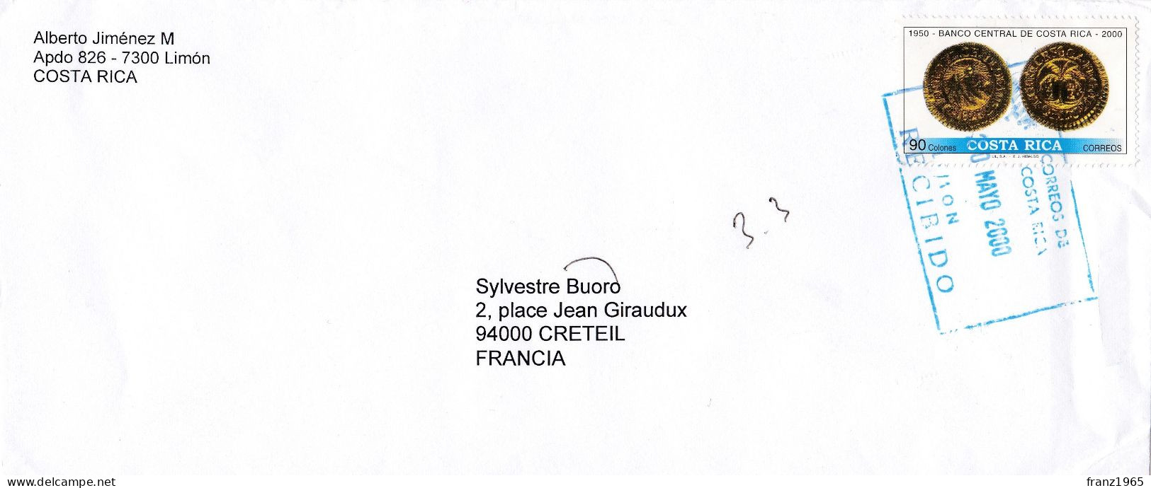 From Costa Rica To France - 2000 - Costa Rica