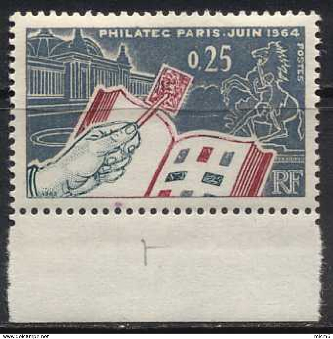 France - N° 1403 (YT) N° 1403b (AM) Neuf **. Main Blanche. - Unused Stamps