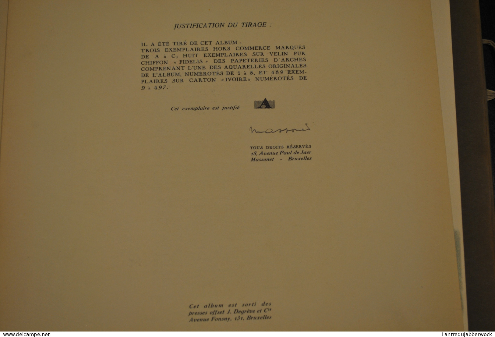 MASSONET OLYMPIADE Portfolio HC 3 Exemplaires Signé 8 Planches Kayak Tennis Escrime Boxe Football Escrime Lancer Course - 1901-1940