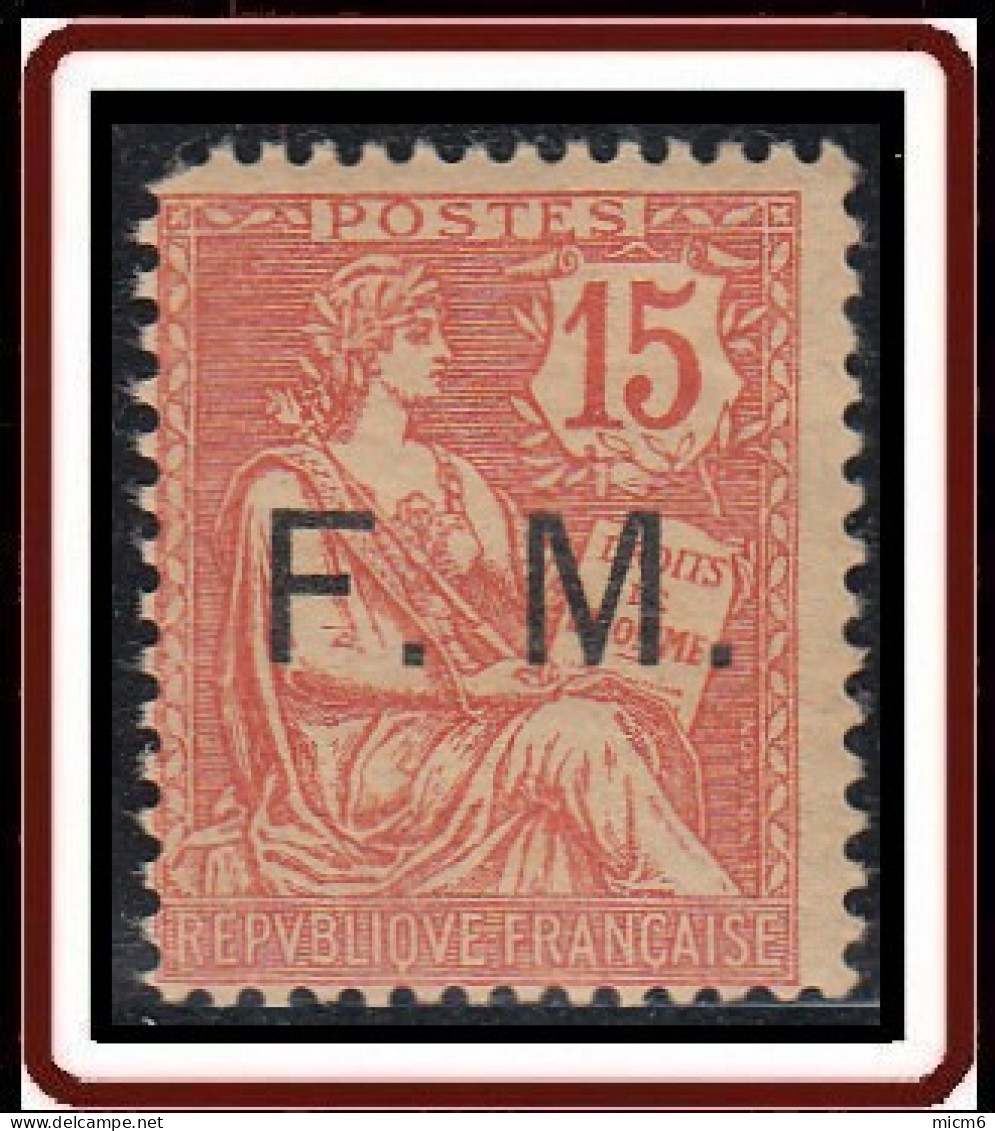 France - Franchise Militaire N° 2 (YT) N° 2 (SM) Neuf **. Défectueux. - Military Postage Stamps