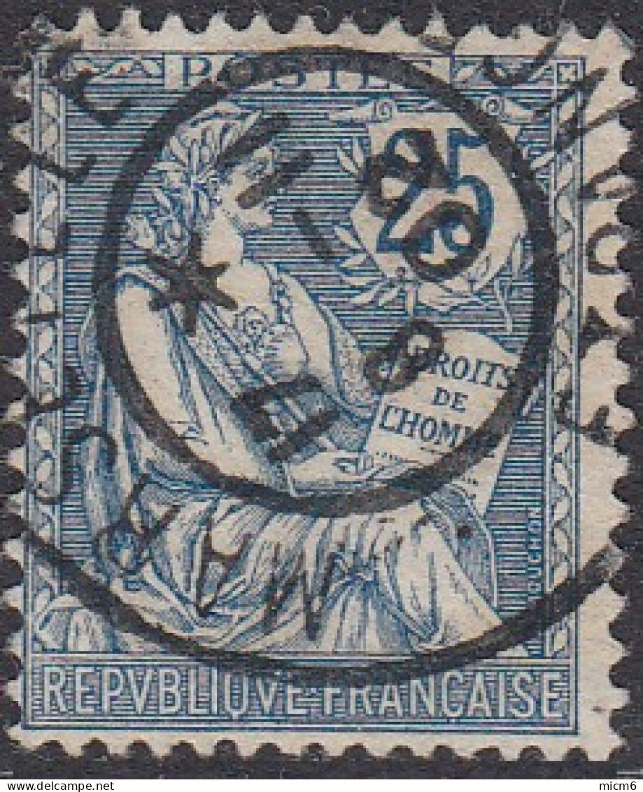 France - Bouches Du Rhône - Marseille Etranger Sur N° 127 (YT). Oblitération De 1902. - Used Stamps