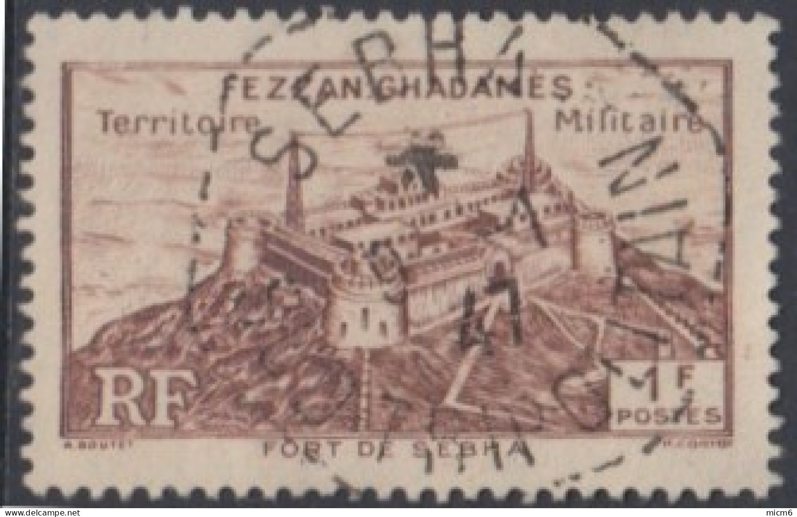 Fezzan (Territoire Militaire Du) - N° 30 (YT) N° 22 (AM) Oblitéré De Sebha / Sud-Tripolitain (1947). - Oblitérés