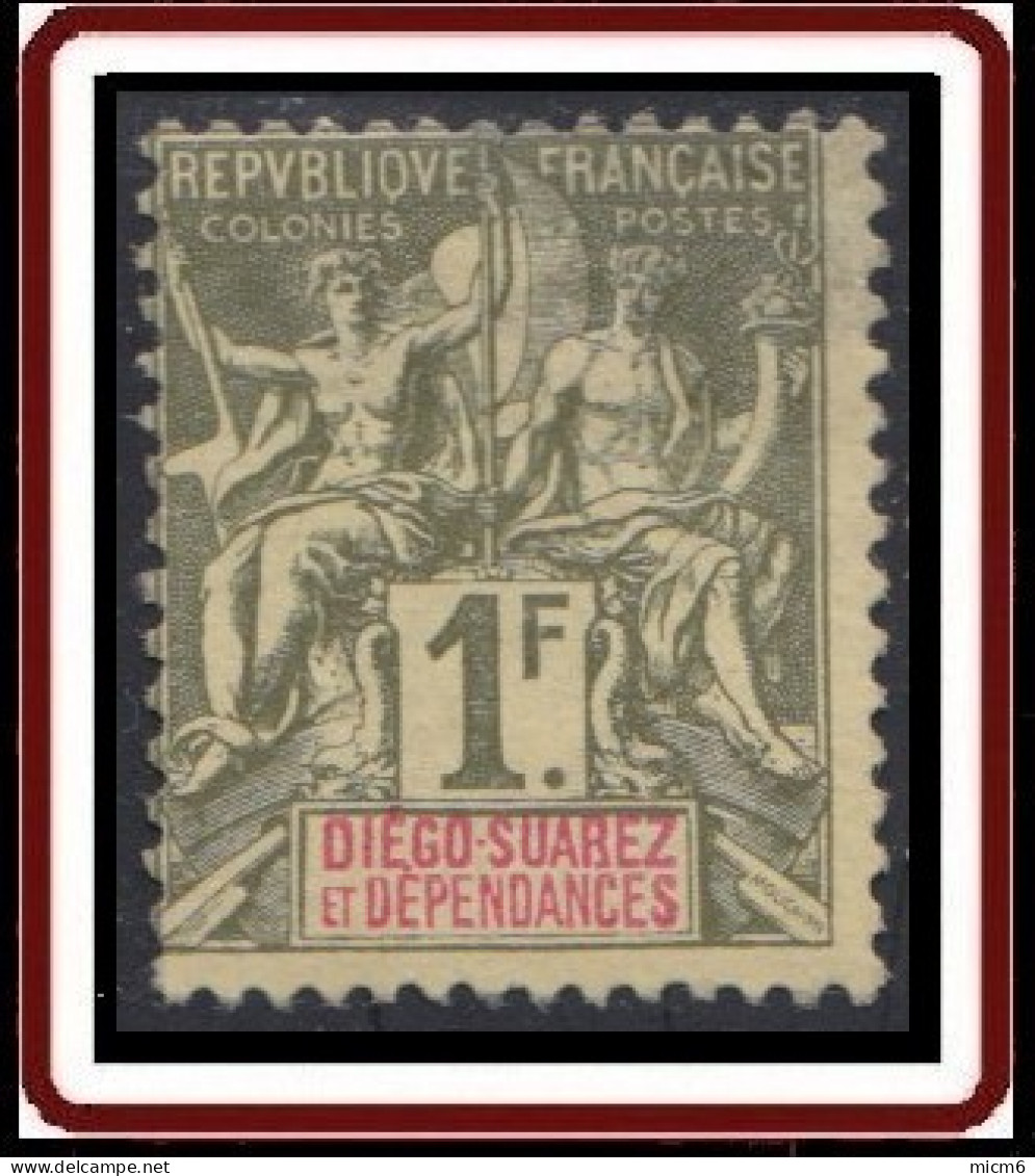 Diégo-Suarez - N° 37 (YT) N° 37 (AM) Neuf *. Gomme Partielle. - Unused Stamps