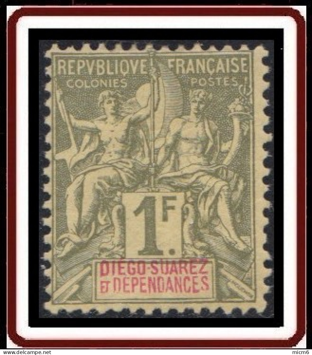 Diégo-Suarez - N° 37 (YT) N° 37 (AM) Neuf *. Gomme Médiocre. - Unused Stamps