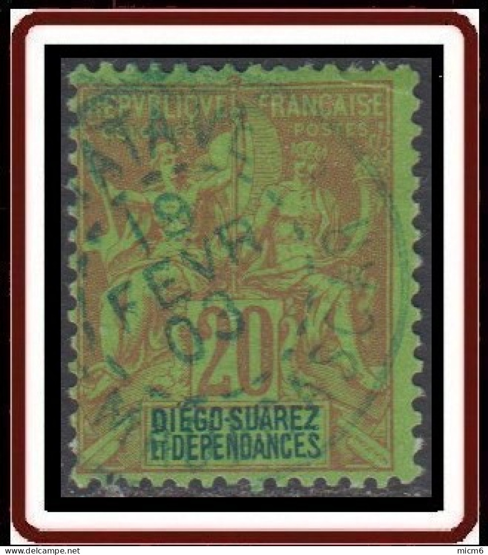 Diégo-Suarez - N° 31 (YT) N° 31 (AM) Oblitéré. - Used Stamps