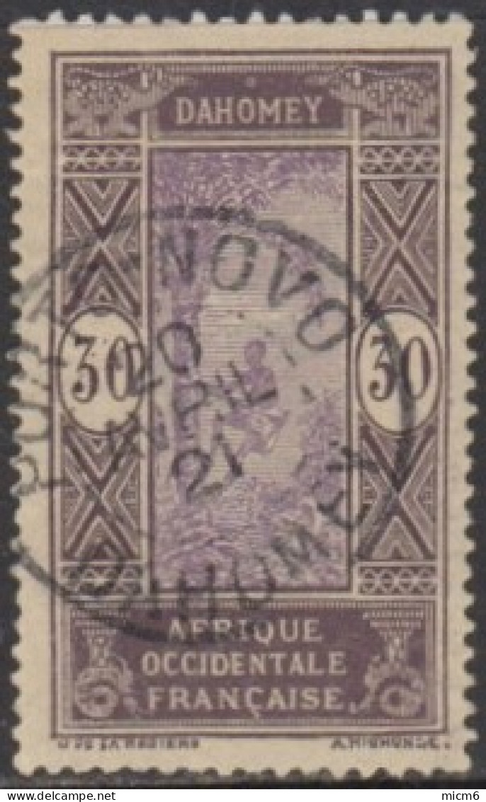 Dahomey 1912-1944 - Porto-Novo Sur N° 51 (YT) N° 49 (AM). Oblitération De 1921. - Other & Unclassified