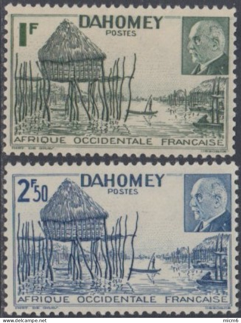 Dahomey 1912-1944 - N° 149 & 150 (YT) N° 151 & 152 (AM) Neufs **. - Unused Stamps