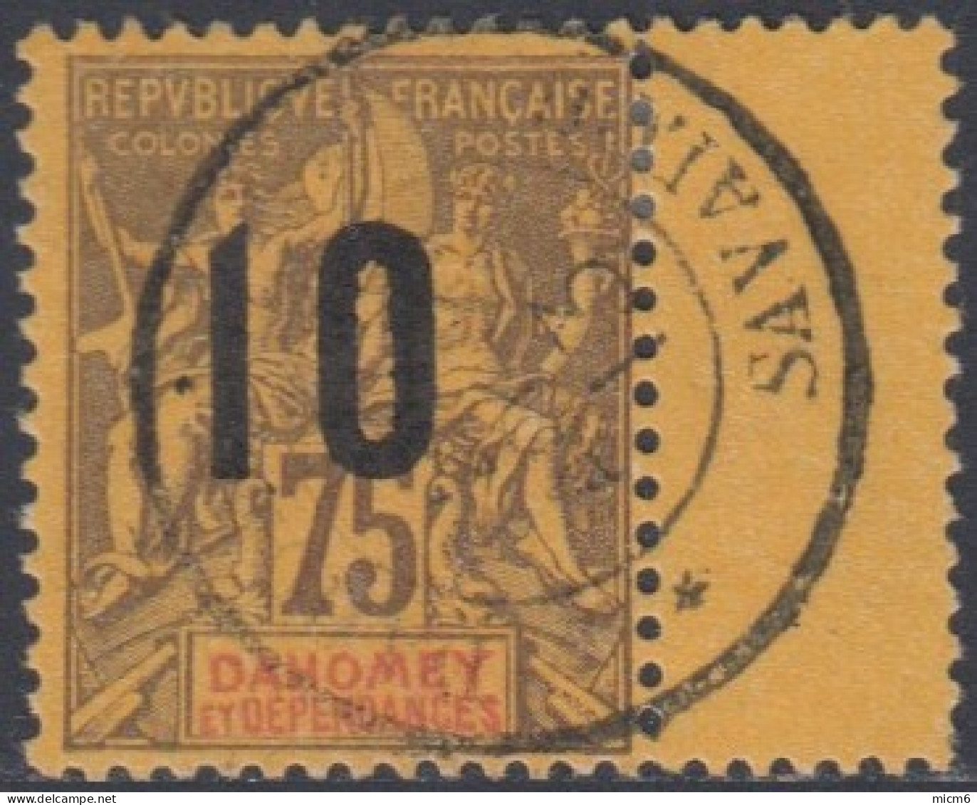 Dahomey 1912-1944 - N° 42 (YT) N° 41 (AM) Oblitéré De Savalou. - Oblitérés