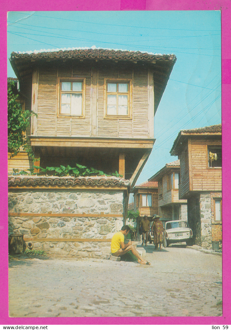 310980 / Bulgaria - Sozopol - The Old Town, Old Houses, Old Street Car People 1977 PC Septemvri Bulgarie Bulgarien  - Bulgaria