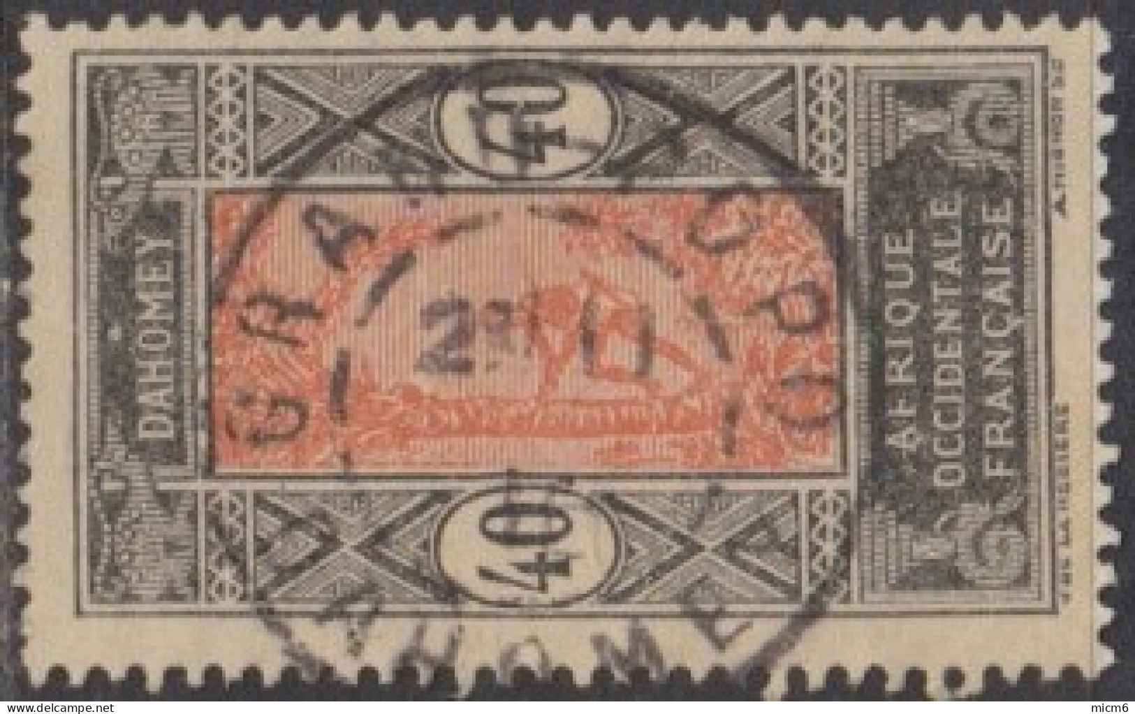 Dahomey 1912-1944 - Grand-Popo Sur N° 53 (YT) N° 51 (AM). Oblitération. - Sonstige & Ohne Zuordnung