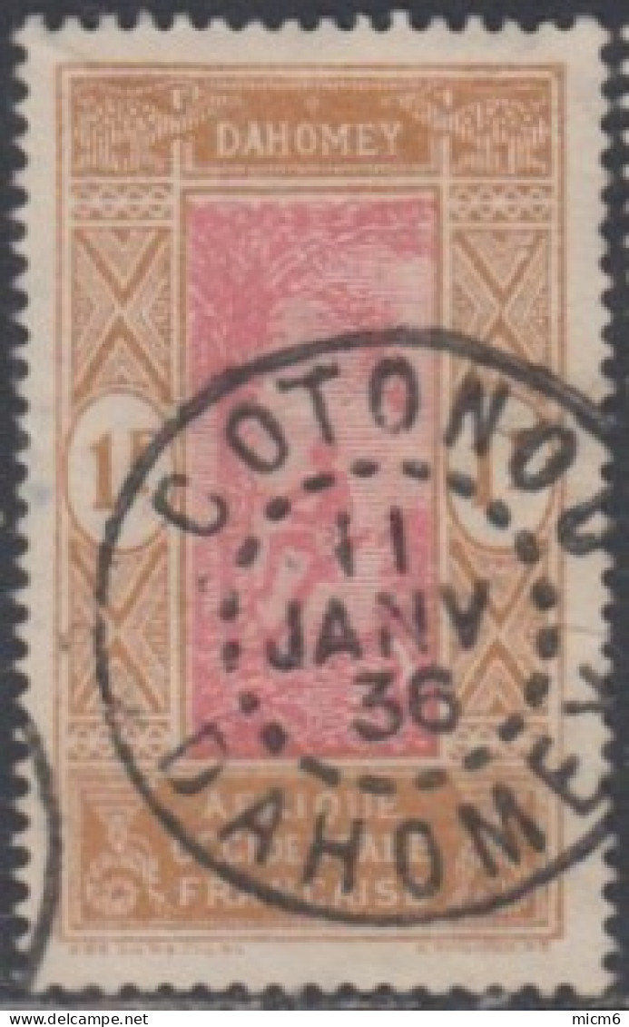 Dahomey 1912-1944 - Cotonou Sur N° 91 (YT) N° 85 (AM). Oblitération De 1936. - Autres & Non Classés
