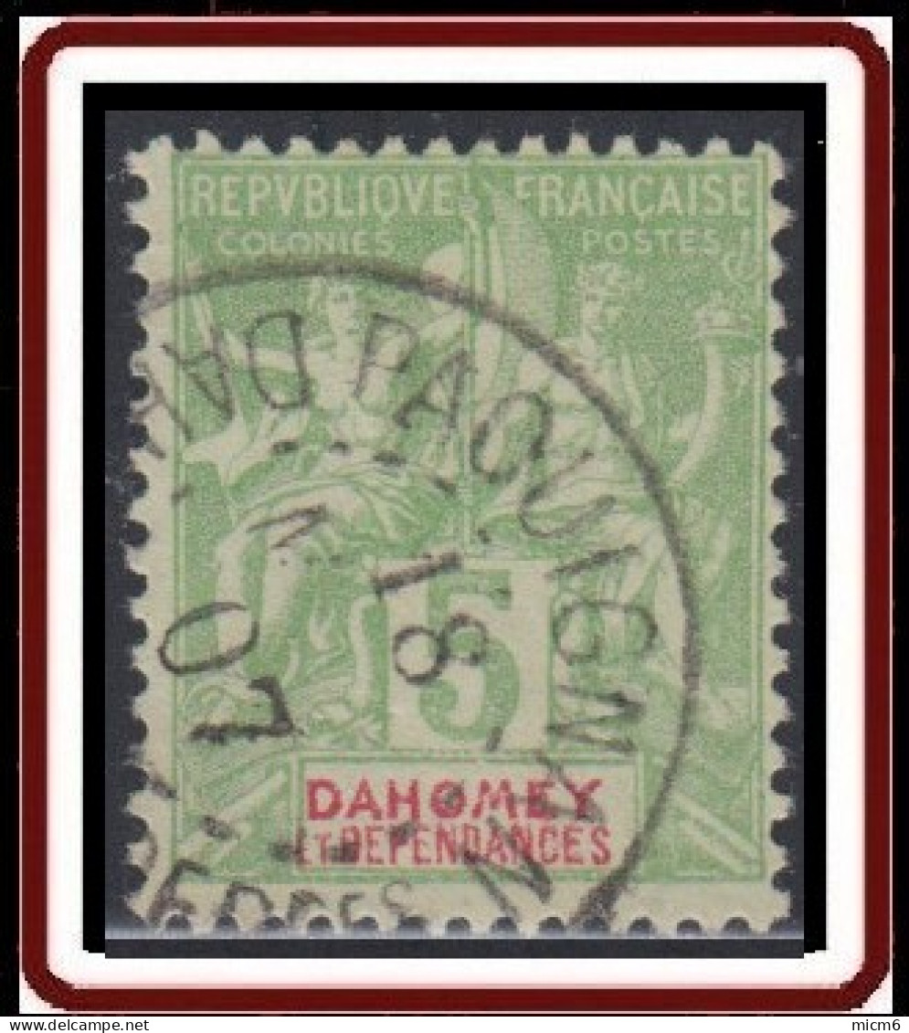 Dahomey 1899-1905 - Paouignan Sur N° 9 (YT) N° 9 (AM). Oblitération. - Used Stamps