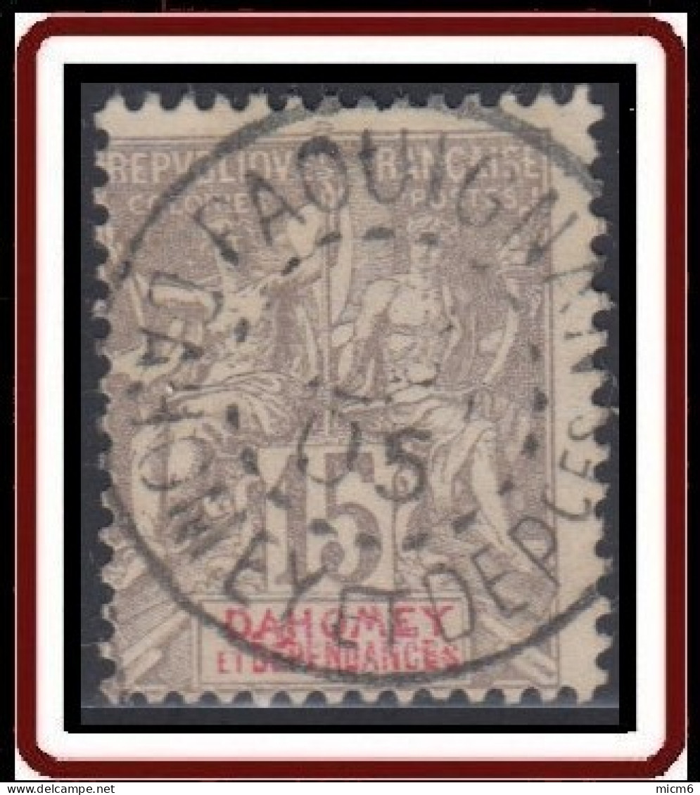 Dahomey 1899-1905 - Paouignan Sur N° 3 (YT) N° 3 (AM). Oblitération De 1905. - Used Stamps