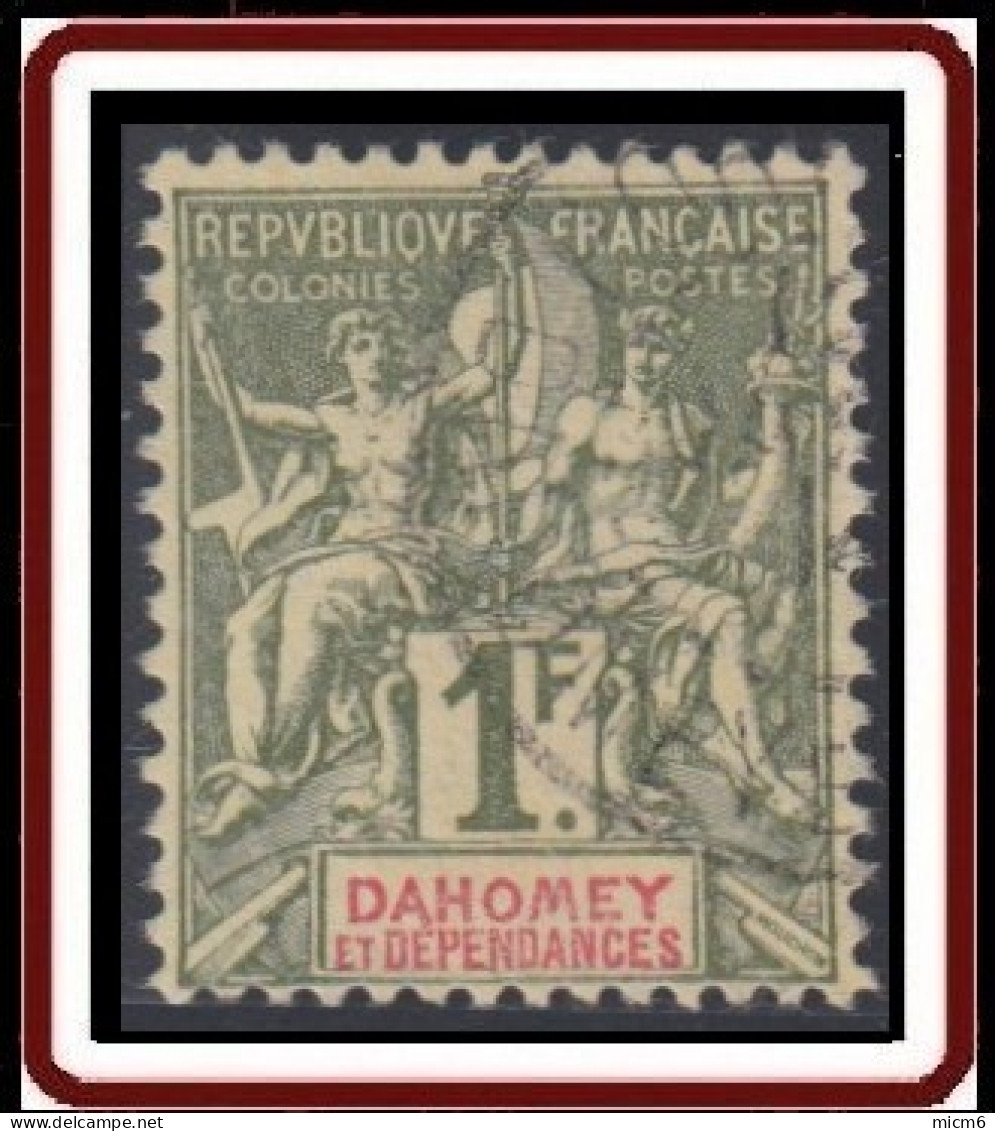 Dahomey 1899-1905 - N° 15 (YT) N° 15 (AM) Oblitéré. - Used Stamps