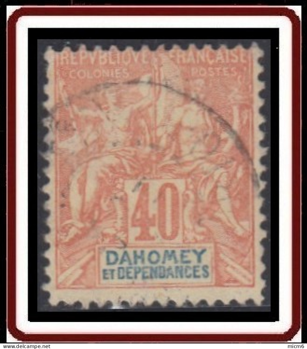 Dahomey 1899-1905 - N° 12 (YT) N° 12 (AM) Oblitéré. - Usados