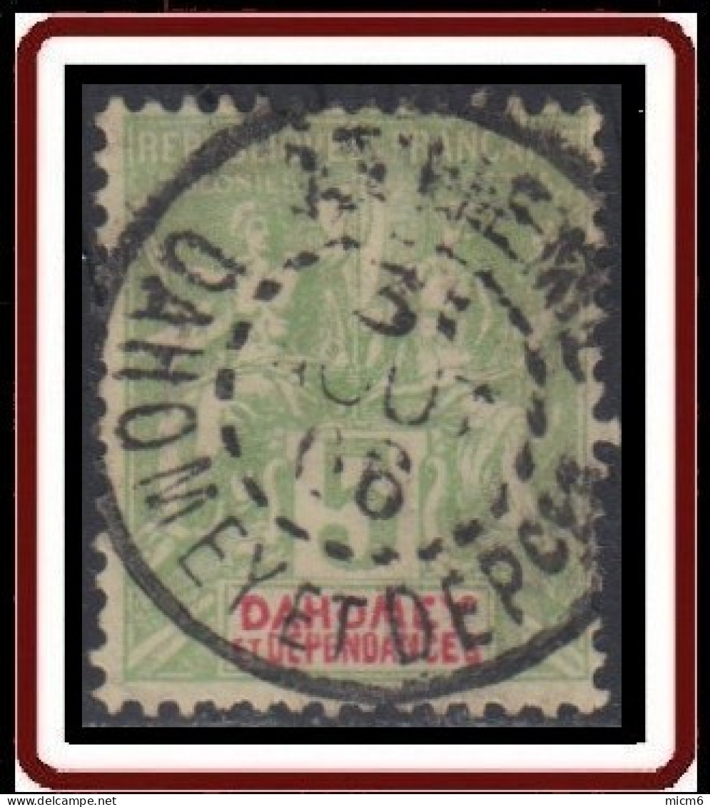 Dahomey 1899-1905 - Athieme Sur N° 9 (YT) N° 9 (AM). Oblitération De 1906. - Used Stamps