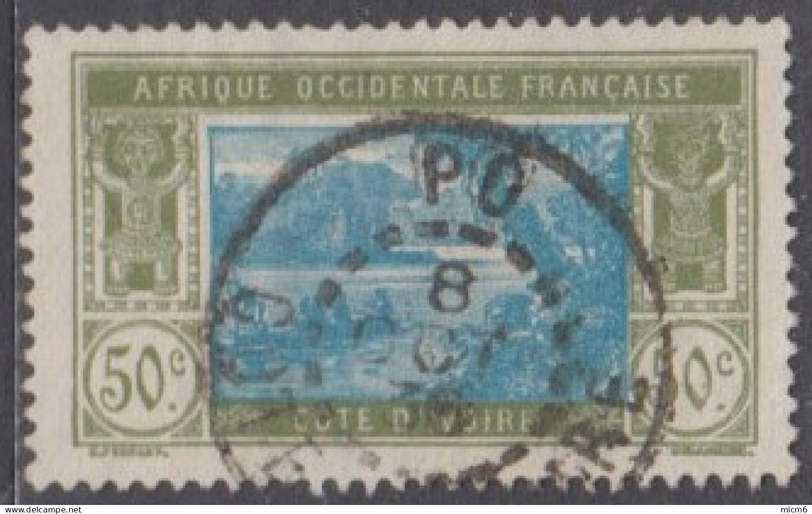 Côte D'Ivoire 1913-1944 - Po Sur N° 69 (YT) N° 75 (AM). Oblitération De 1936. - Autres & Non Classés