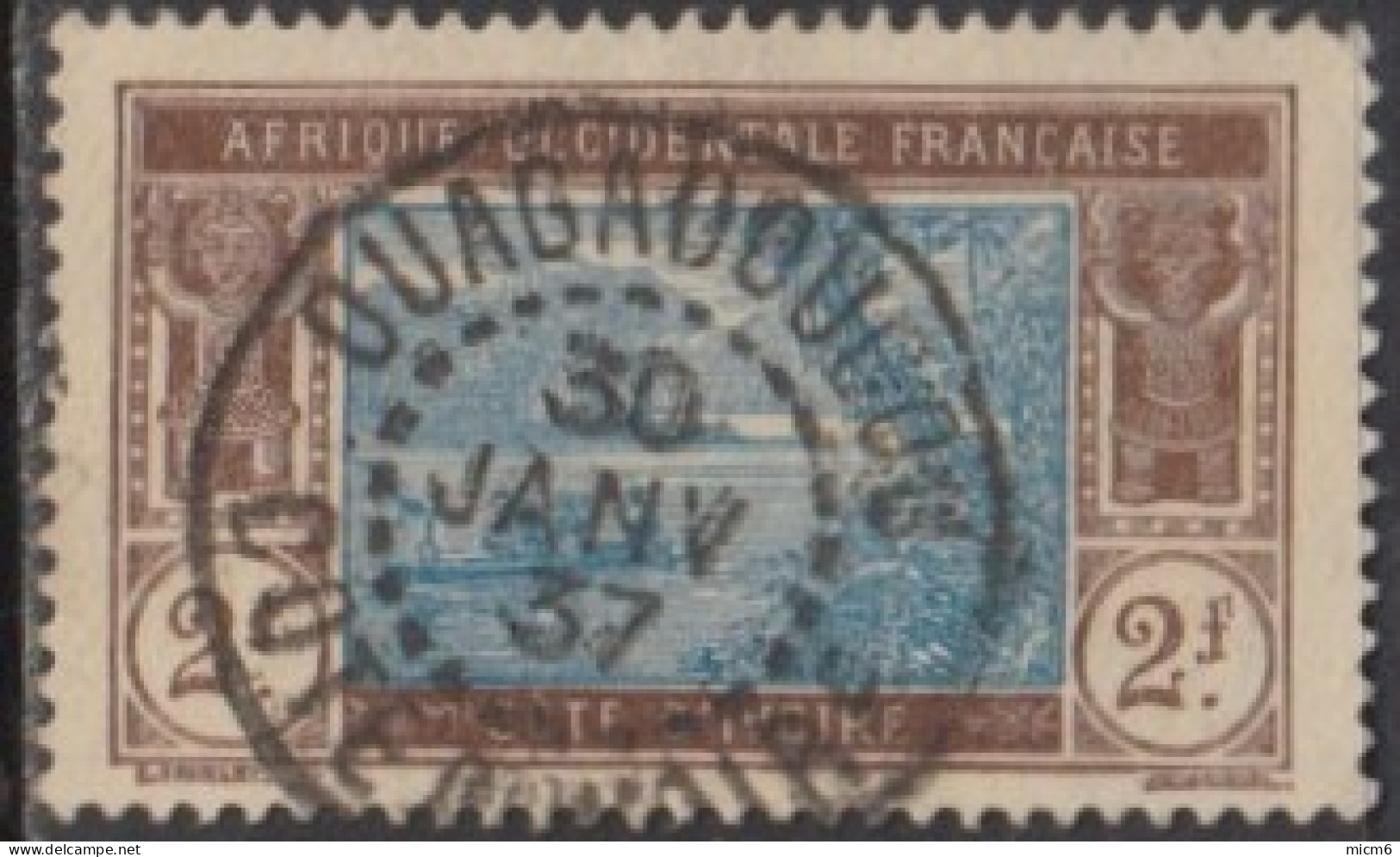 Côte D'Ivoire 1913-1944 - Ouagadougou Sur N° 56 (YT) N° 55 (AM). Oblitération De 1937. - Autres & Non Classés