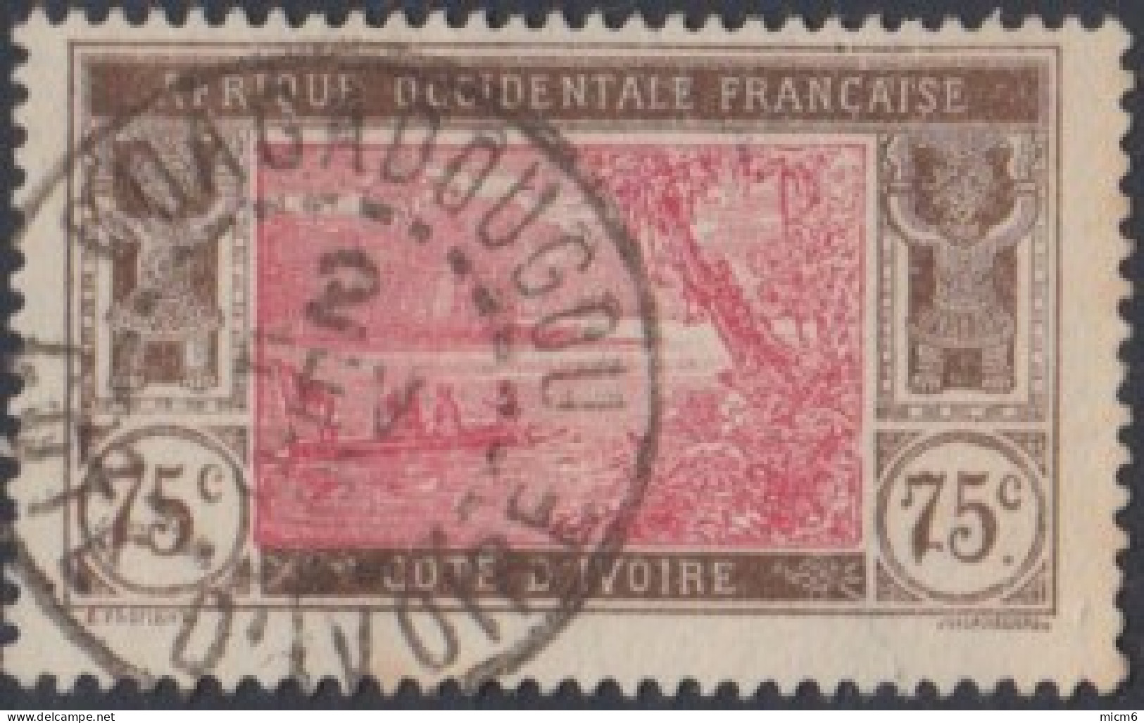 Côte D'Ivoire 1913-1944 - Ouagadougou Sur N° 54 (YT) N° 53 (AM). Oblitération. - Other & Unclassified