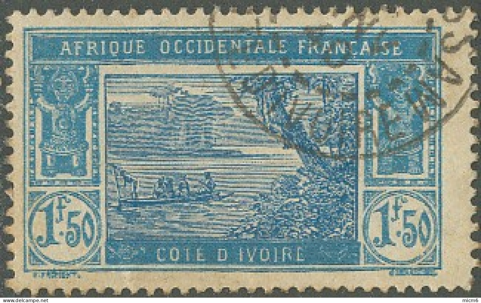 Côte D'Ivoire 1913-1944 - N° 82 (YT) N° 84 (AM) Oblitéré. - Usati