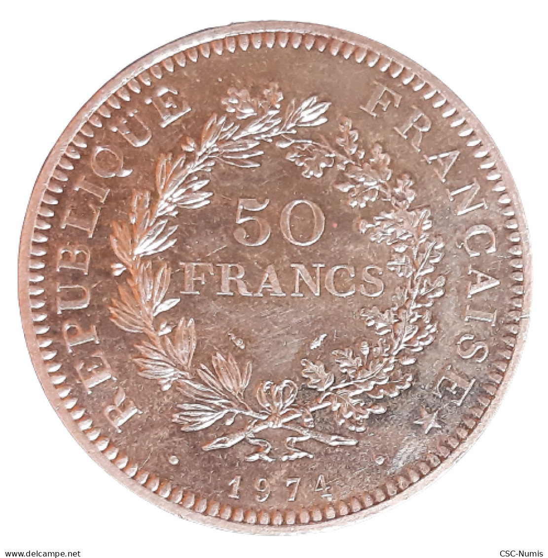 (CG#005) - 50 Francs Hercule 1974 - Argent - 50 Francs