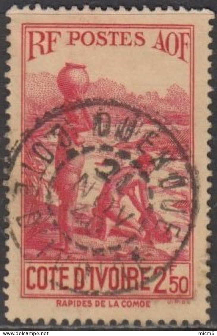 Côte D'Ivoire 1913-1944 - Duekoue Sur N° 161 (YT) N° 169 (AM). Oblitération De 1940. - Sonstige & Ohne Zuordnung