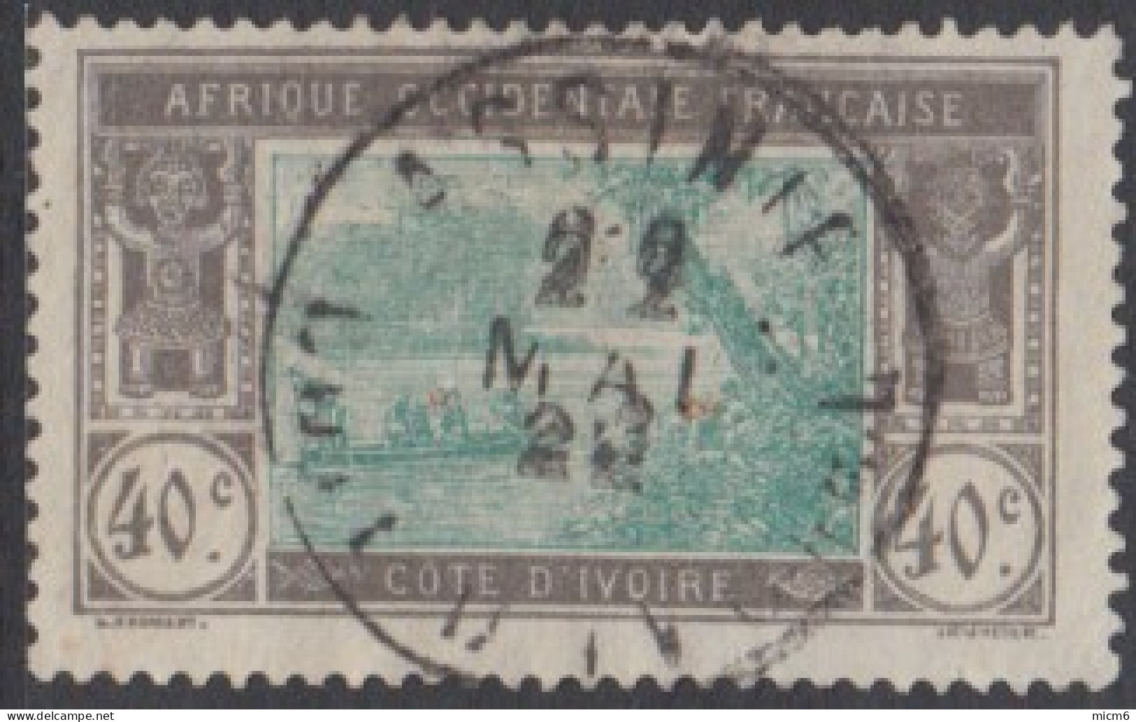 Côte D'Ivoire 1913-1944 - Assinie Sur N° 51 (YT) N° 50 (AM). Oblitération De 1922. - Andere & Zonder Classificatie