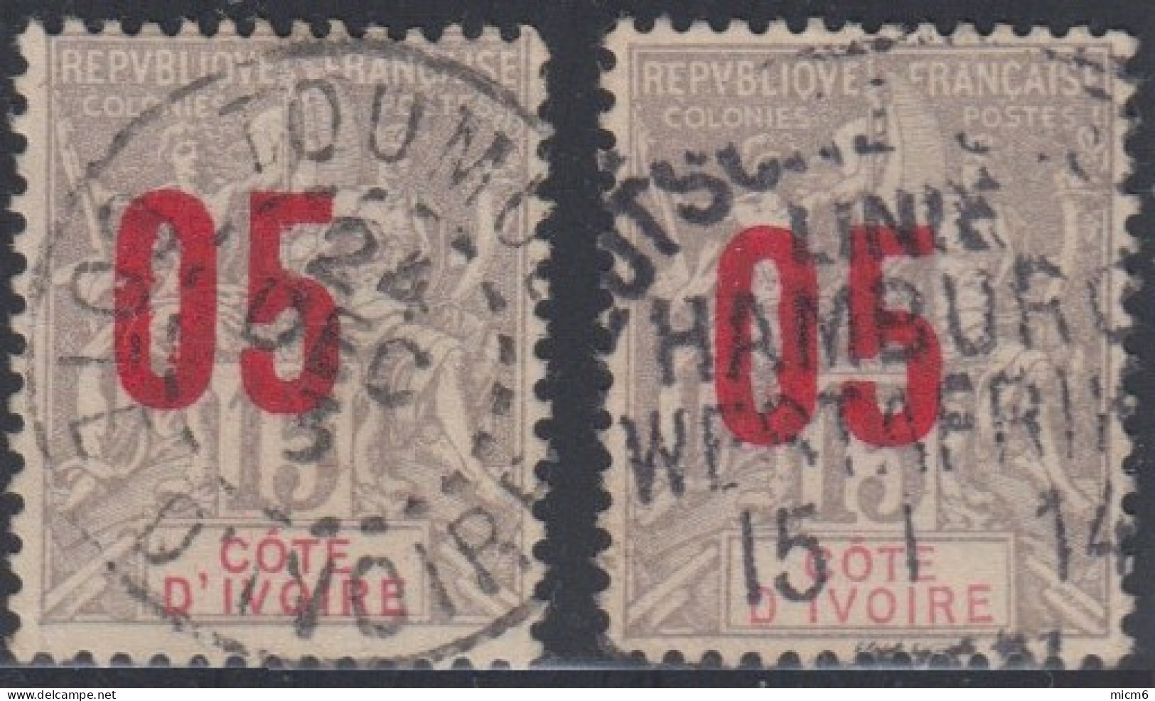 Côte D'Ivoire 1892-1912 - Toumodi Sur N° 36 (YT) N° 36 (AM). Oblitération De 1913. - Oblitérés