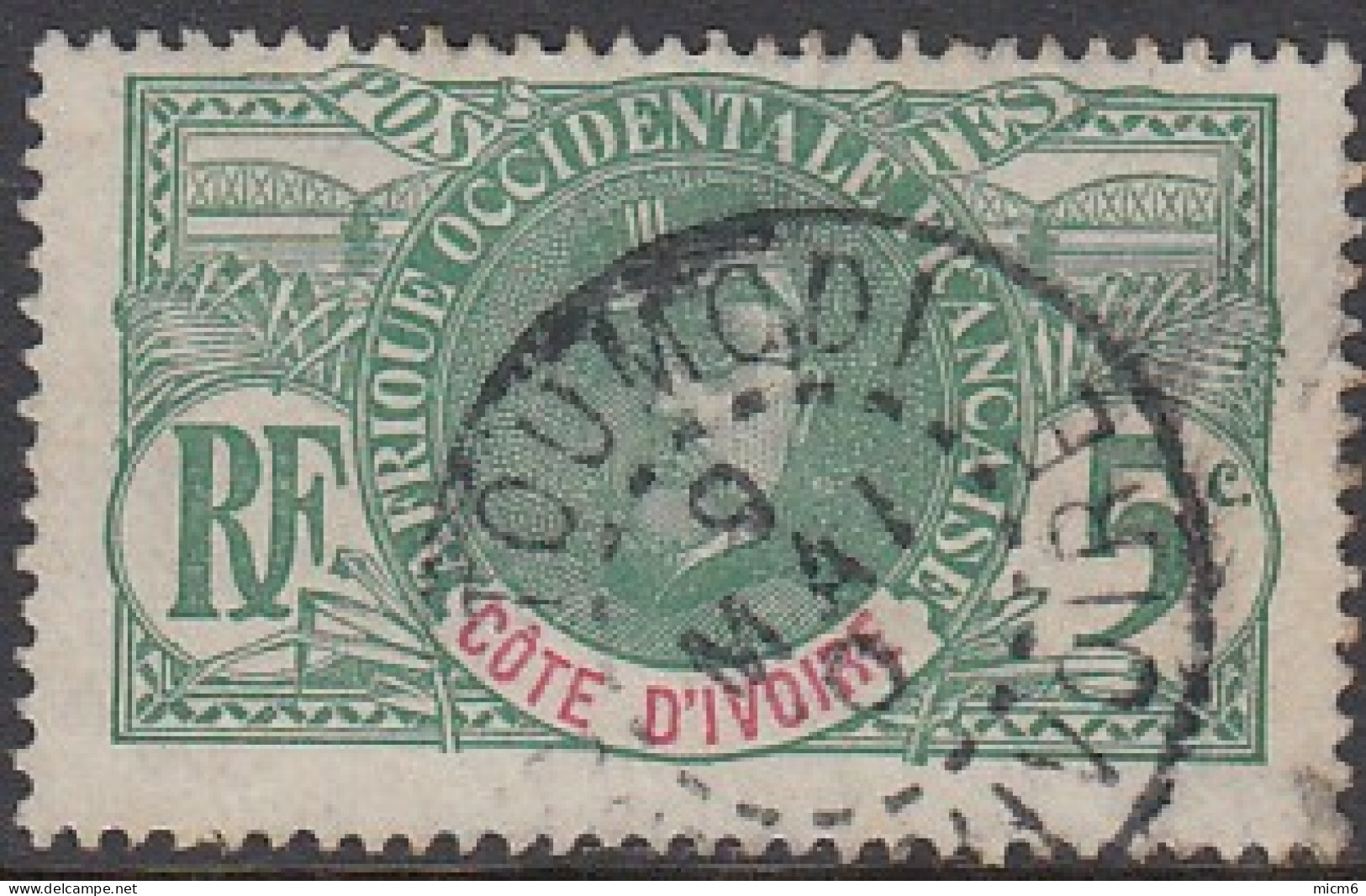 Côte D'Ivoire 1892-1912 - Toumodi Sur N° 24 (YT) N° 24 (AM). Oblitération De 1910. - Gebraucht