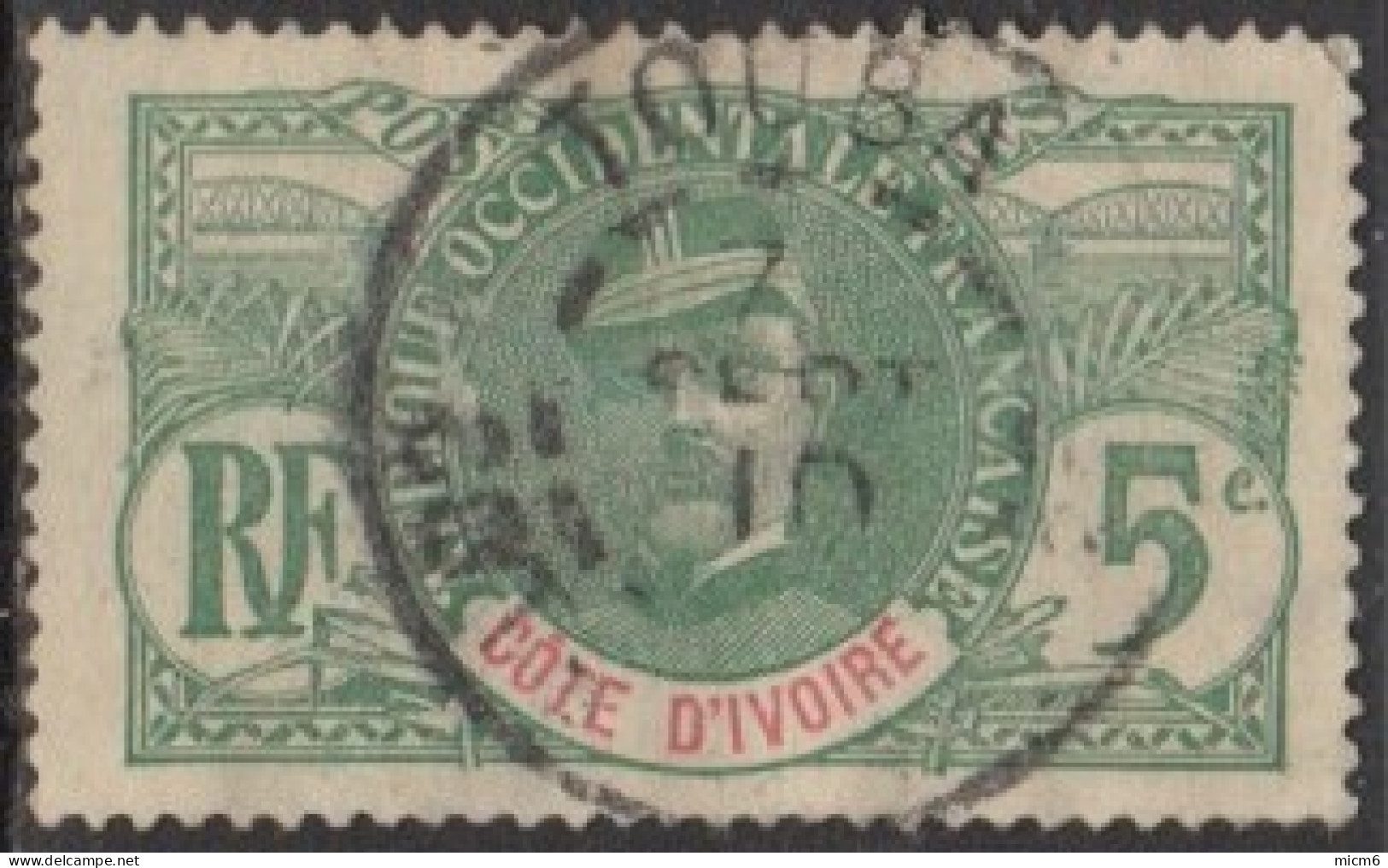 Côte D'Ivoire 1892-1912 - Touba Sur N° 24 (YT) N° 24 (AM). Oblitération De 1910. - Oblitérés