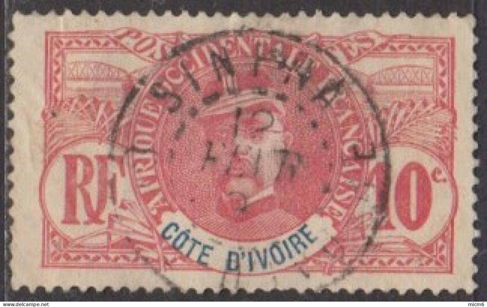 Côte D'Ivoire 1892-1912 - Sinfra Sur N° 25 (YT) N° 25 (AM). Oblitération. - Gebruikt