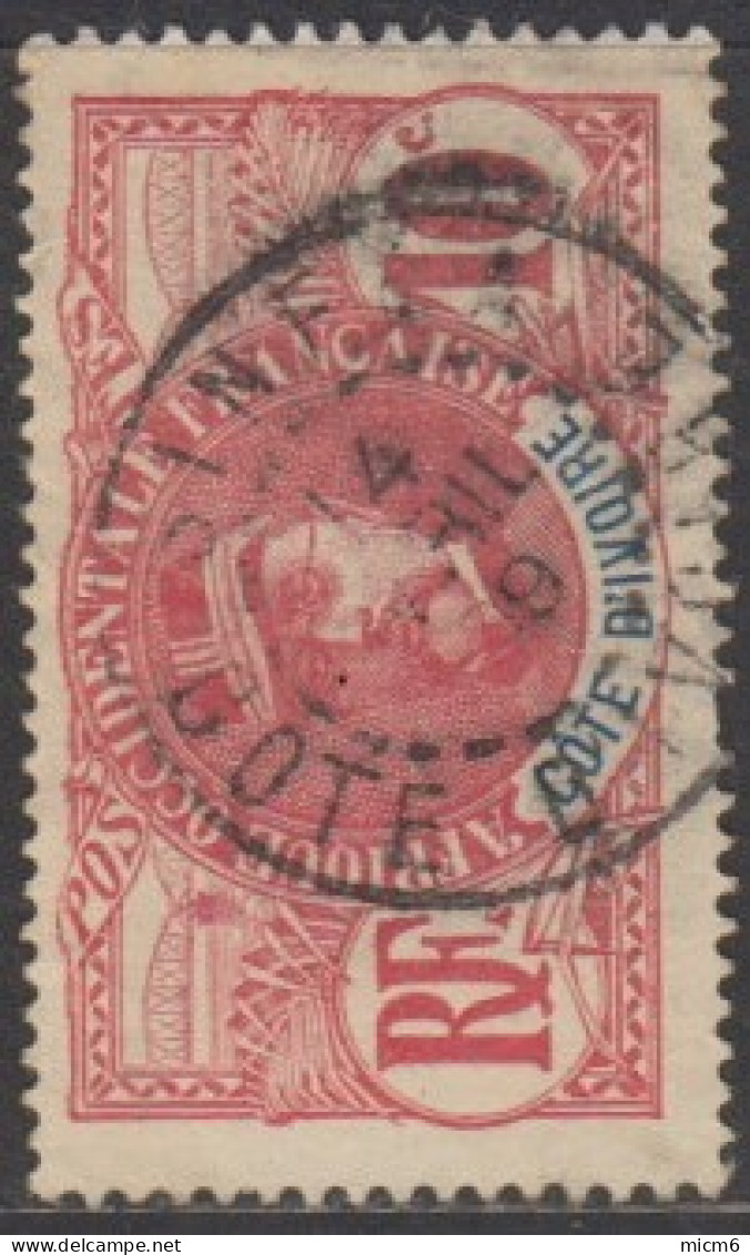 Côte D'Ivoire 1892-1912 - Sinfra Sur N° 25 (YT) N° 25 (AM). Oblitération De 1909. - Gebruikt