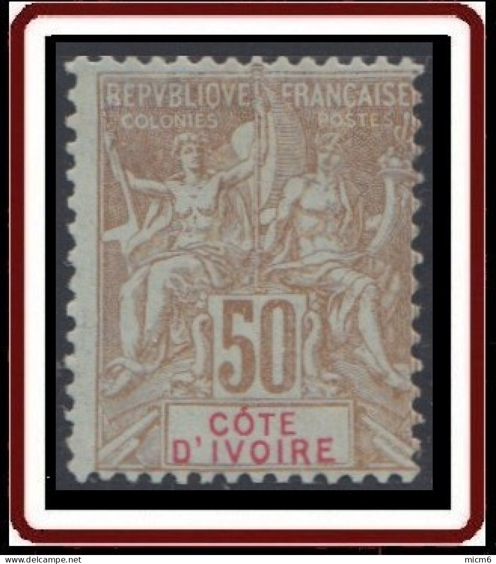 Côte D'Ivoire 1892-1912 - N° 17 (YT) N° 17 (AM) Neuf (*). - Unused Stamps