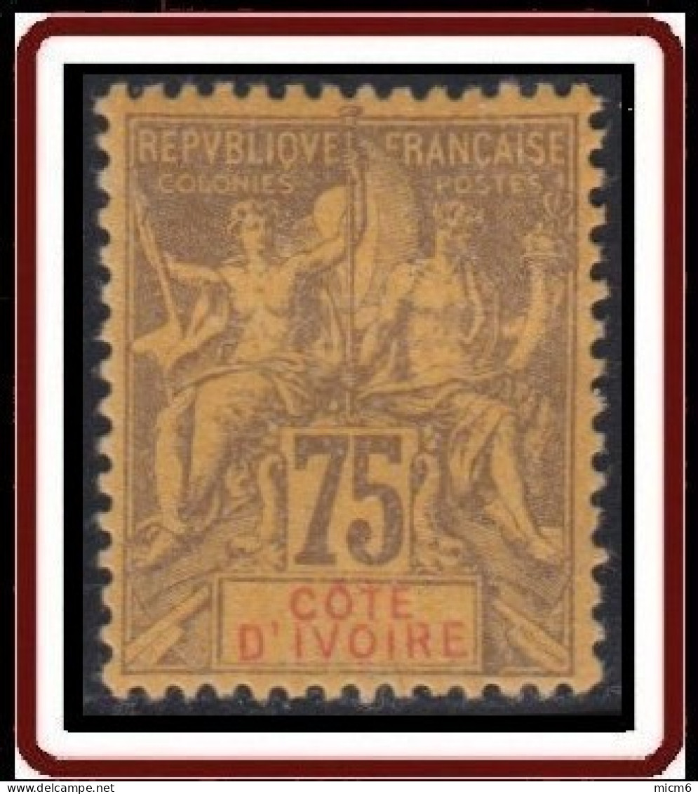 Côte D'Ivoire 1892-1912 - N° 12 (YT) N° 12 (AM) Neuf *. - Unused Stamps