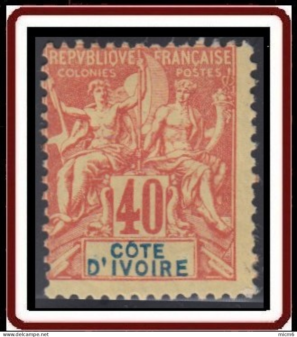 Côte D'Ivoire 1892-1912 - N° 10 (YT) N° 10 (AM) Neuf *. Adhérence Au Verso. - Neufs