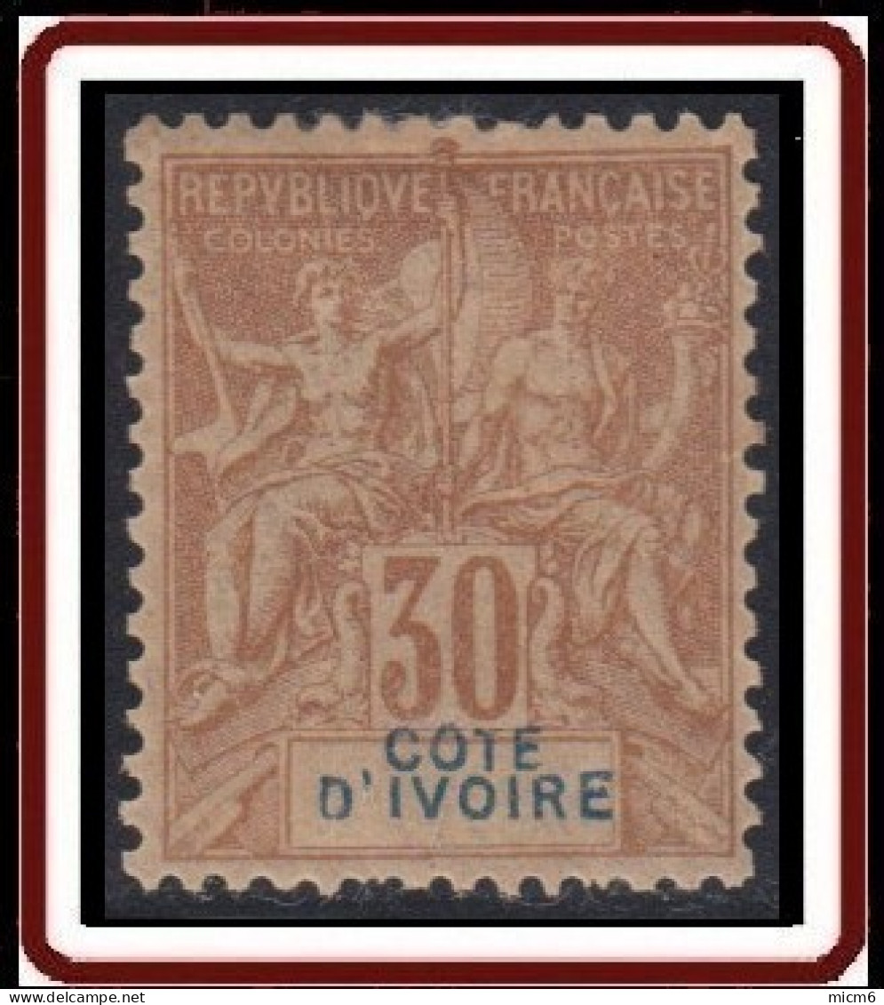 Côte D'Ivoire 1892-1912 - N° 09 (YT) N° 9 (AM) Neuf *. - Neufs