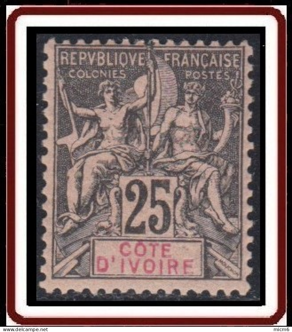 Côte D'Ivoire 1892-1912 - N° 08 (YT) N° 8 (AM) Neuf *. - Neufs