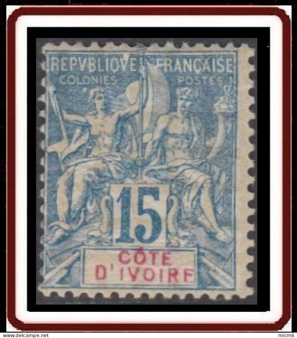 Côte D'Ivoire 1892-1912 - N° 06 (YT) N° 6 (AM) Neuf *. - Unused Stamps