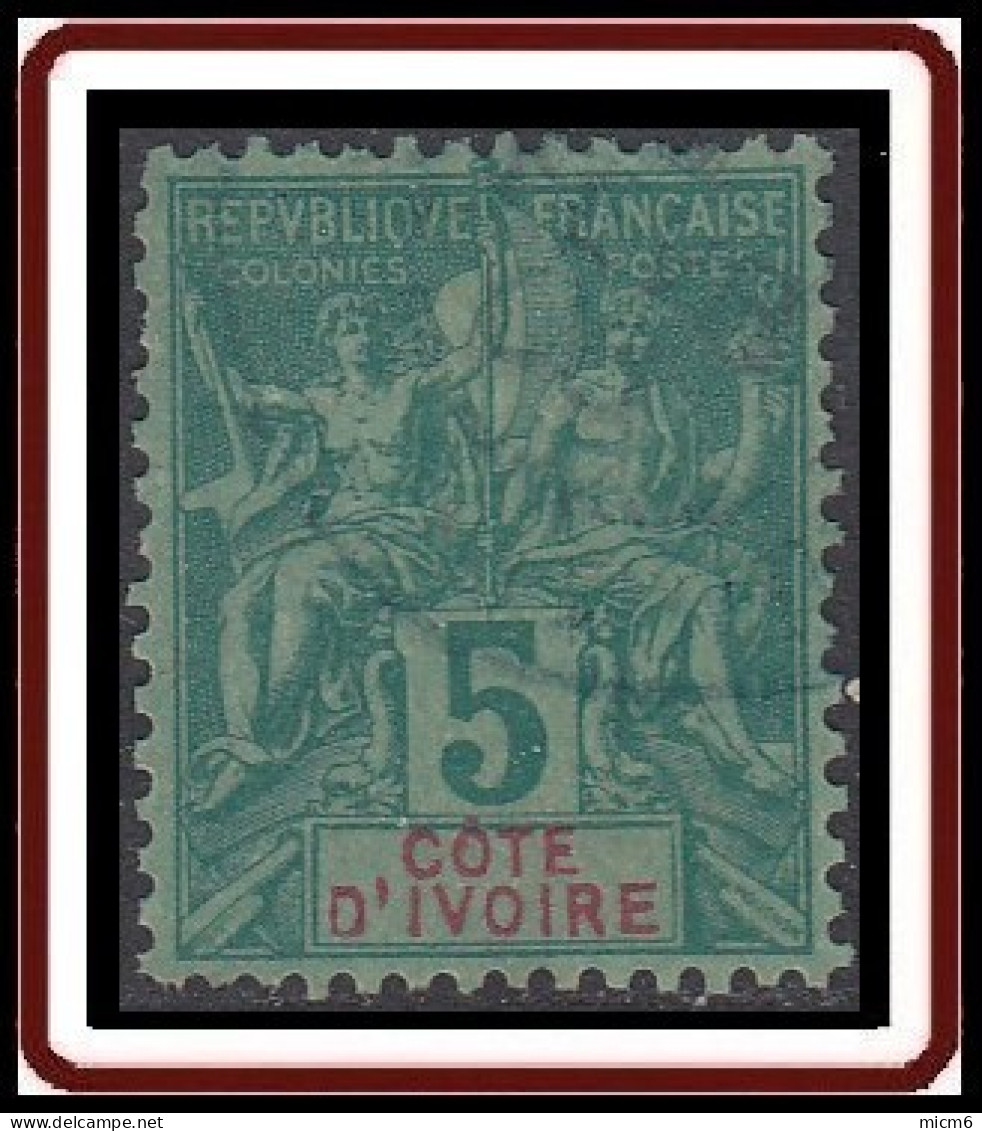 Côte D'Ivoire 1892-1912 - N° 04 (YT) N° 4 (AM) Oblitéré. - Usados