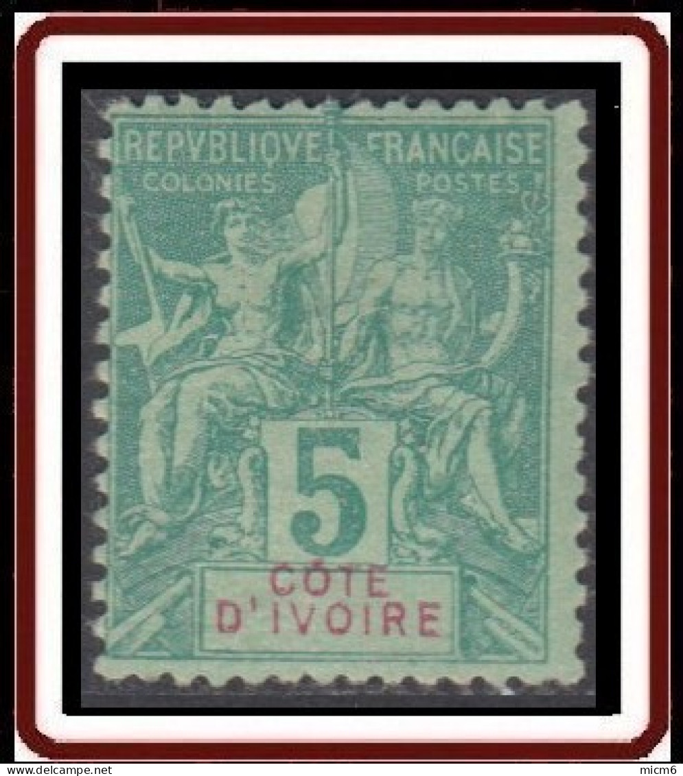 Côte D'Ivoire 1892-1912 - N° 04 (YT) N° 4 (AM) Neuf *. - Unused Stamps