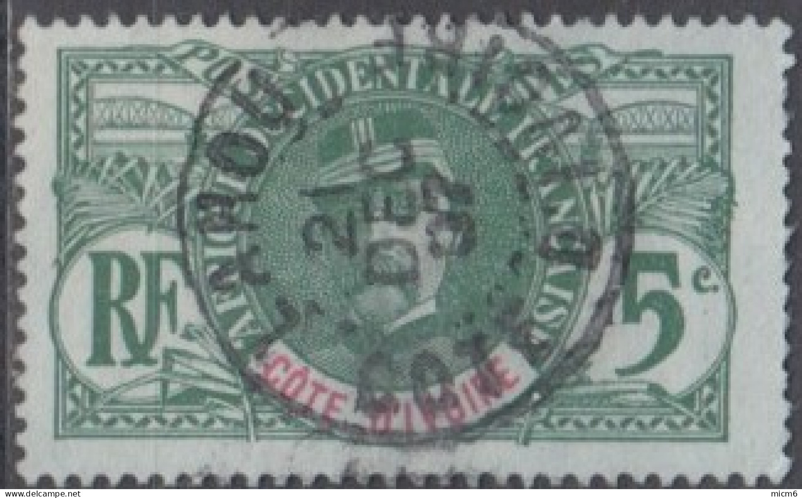 Côte D'Ivoire 1892-1912 - Lahou Sur N° 24 (YT) N° 24 (AM). Oblitération De 1907. - Used Stamps